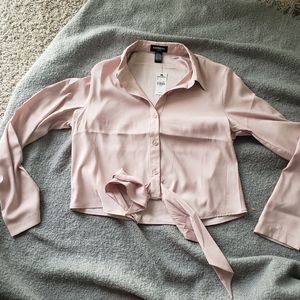 Express Cropped Blouse . Worn once, perfect condition.